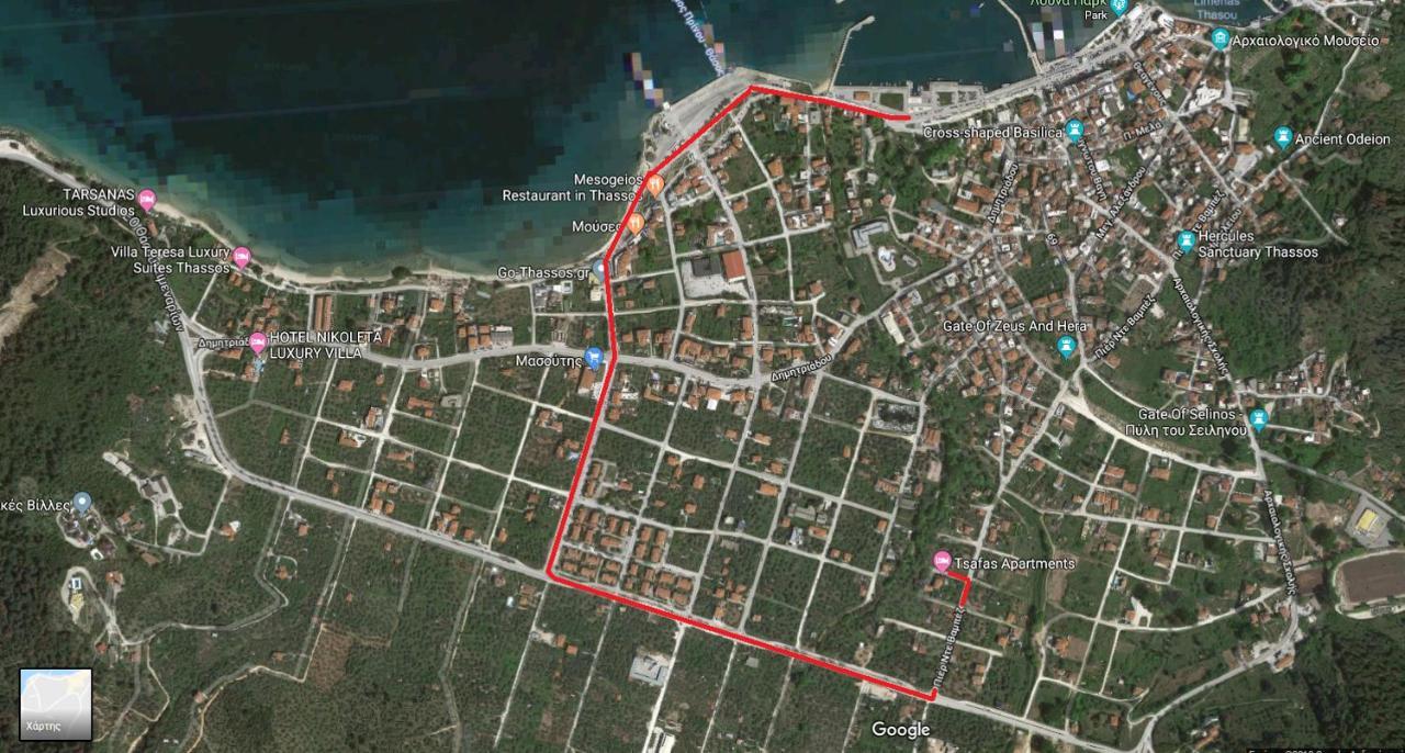 Tsafas Αpartments Lägenhet Thassos Exteriör bild